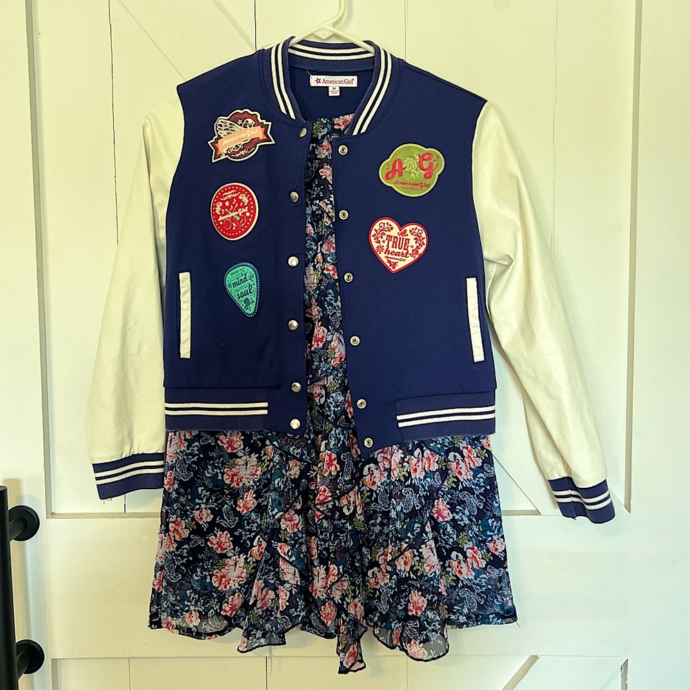 American Girl Jacket size Medium and Dress size Small